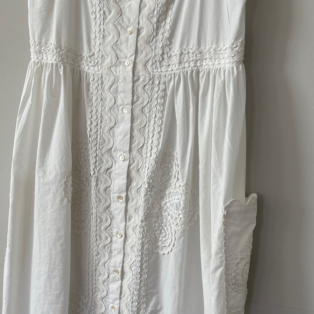 Juliet Dunn White Scalloped cover up dress - Picture 5 of 10